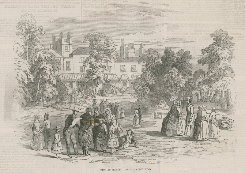 Festa a Bedford Lodge, Campden Hill, Londra da English School