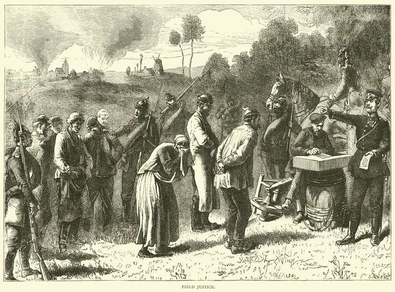 Giustizia sul campo, settembre 1870 da English School