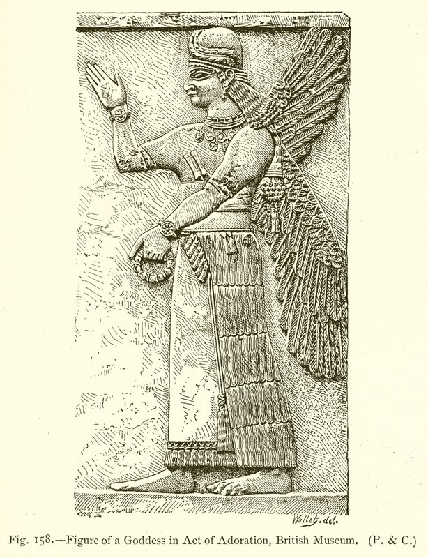 Figura di una dea in atto di adorazione, British Museum da English School