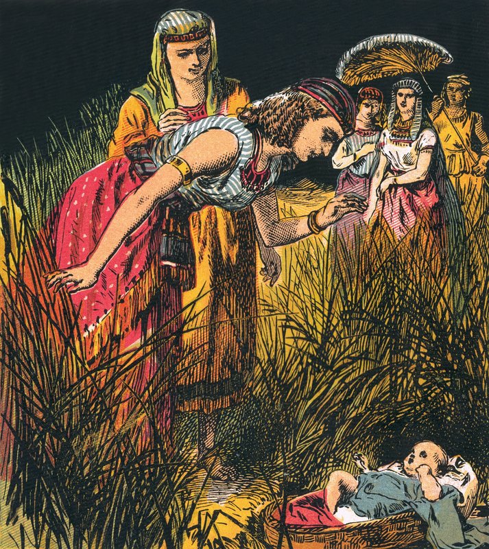 Il ritrovamento del piccolo Mosè da English School