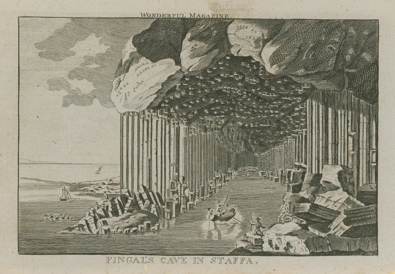 La grotta di Fingal a Staffa da English School