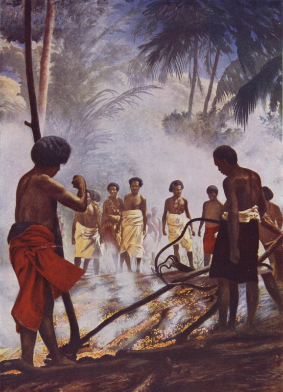 Camminata sul fuoco nelle Fiji da English School