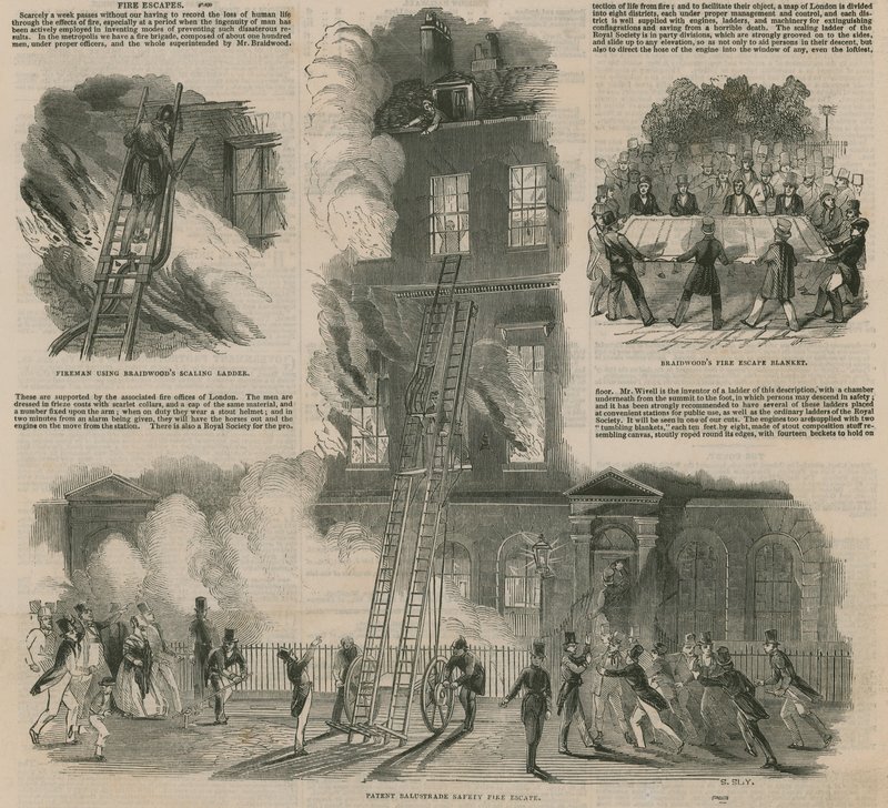 Mezzi di fuga antincendio da English School