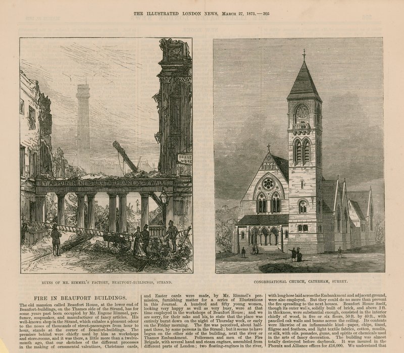 Incendio negli edifici di Beaufort da English School