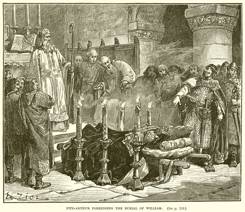 Fitz-Arthur che proibisce la sepoltura di William da English School