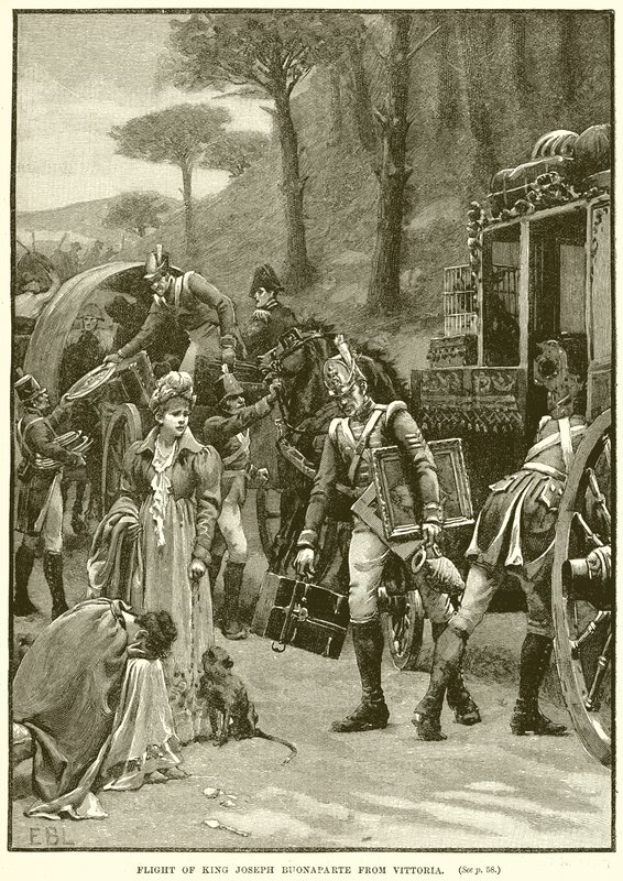Fuga di Re Giuseppe Bonaparte da Vittoria da English School