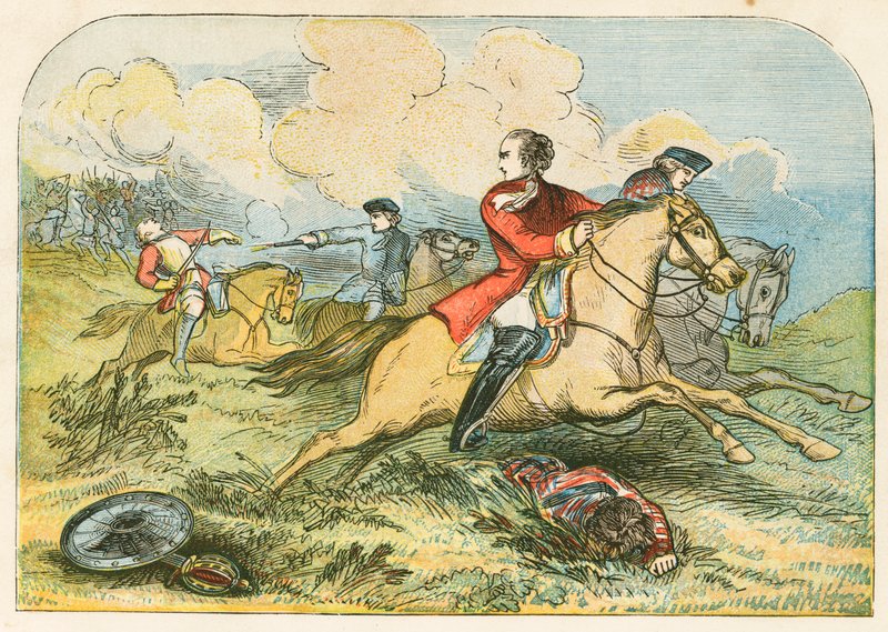 Fuga del Pretendente a Culloden da English School