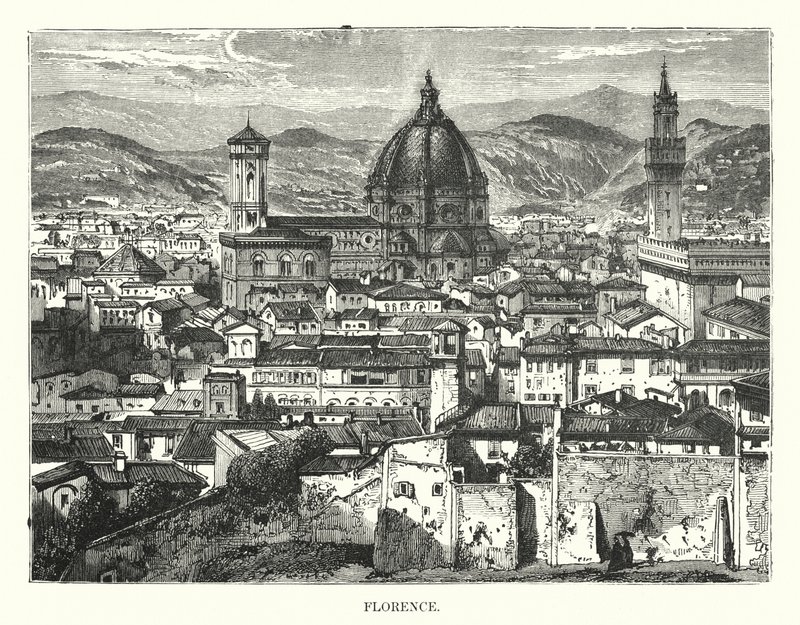 Firenze (incisione) da English School
