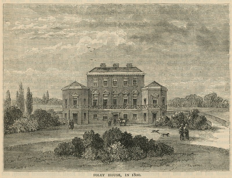 Foley House nel 1800 da English School