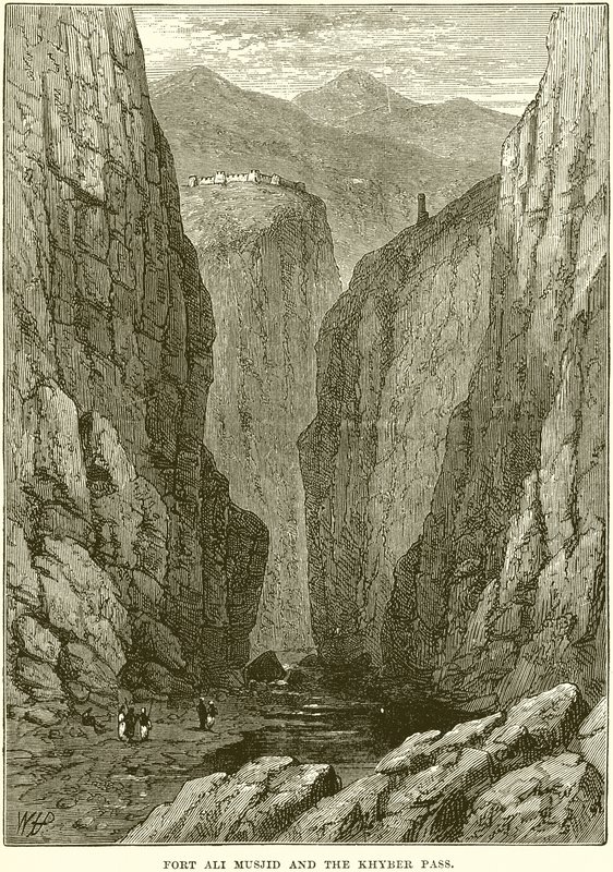 Forte Ali Musjid e il Passo del Khyber da English School