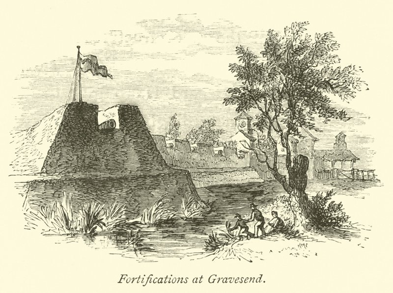 Fortificazioni a Gravesend da English School