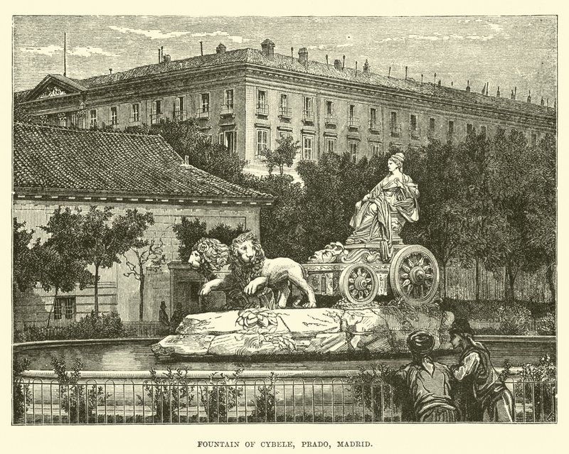 Fontana di Cibele, Prado, Madrid da English School