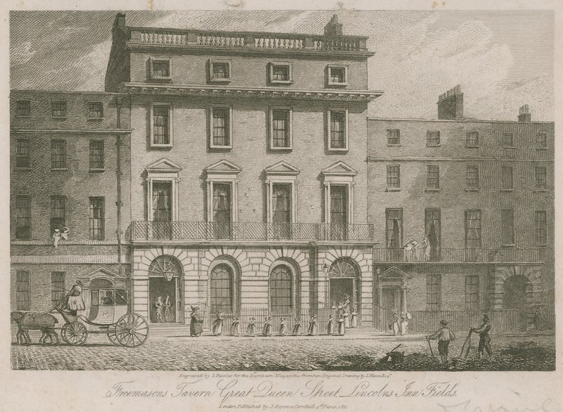 Freemasons Tavern, Great Duncan Street, Lincolns Inn Fields, Londra da English School