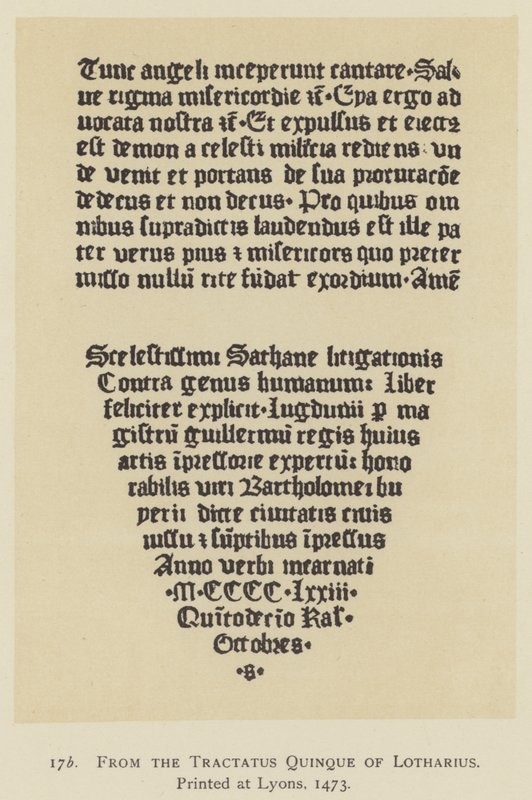 Dal Tractatus Quinque di Lotharius, stampato a Lione da English School