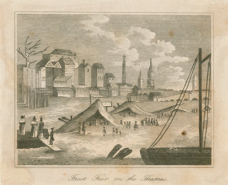 Frost Fair del 1814 da English School