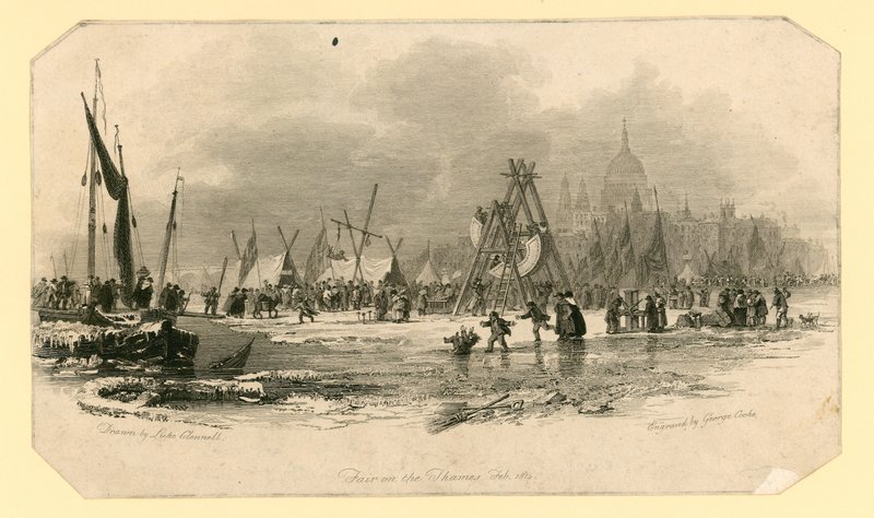 Frost Fair del 1814 da English School