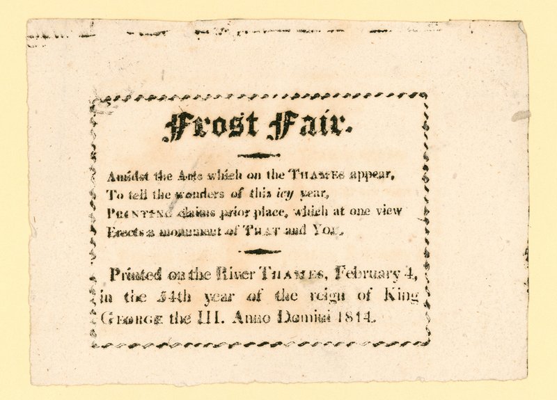 Fiera del gelo del 1814 da English School