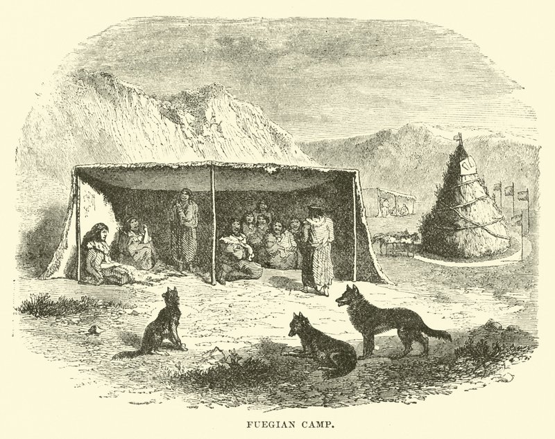 Campo fuegino, Terra del Fuoco, 1890 da English School
