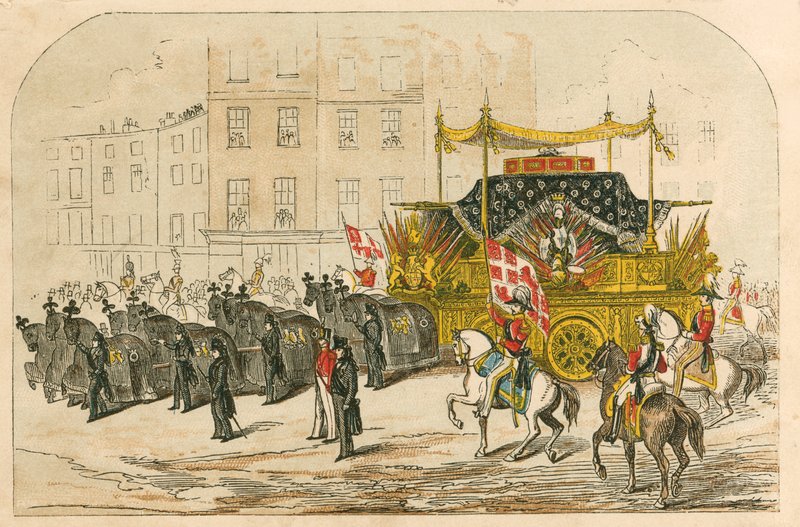 Carro funebre del Duca di Wellington da English School