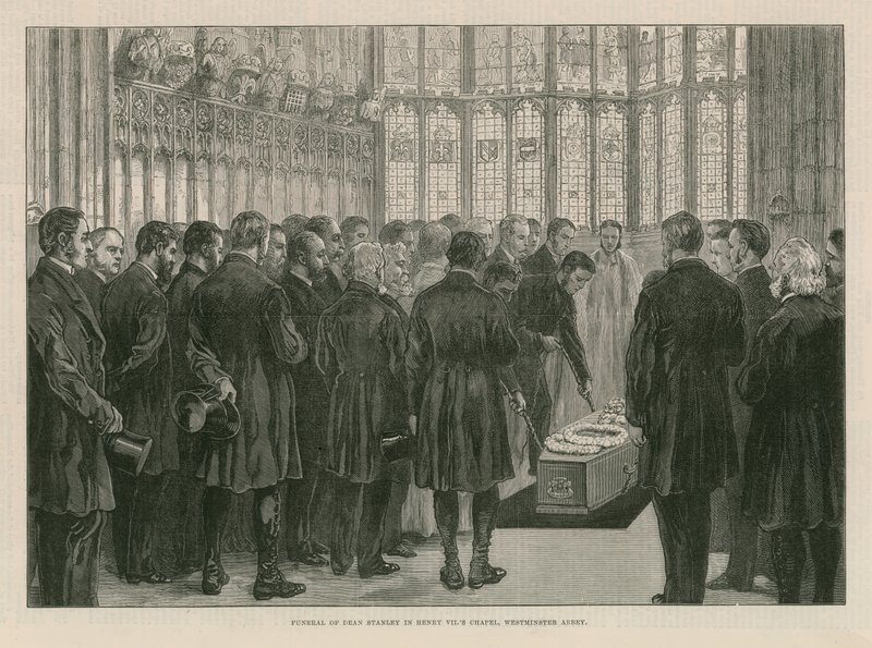 Funerale del Decano Stanley nella Cappella di Enrico VII da English School