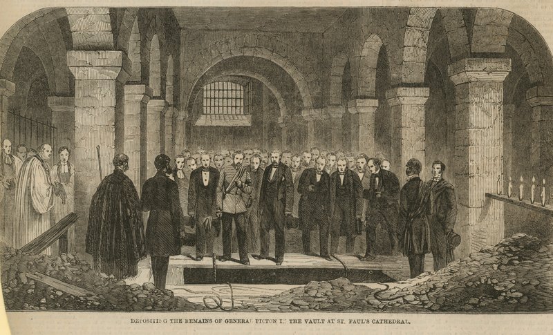 Funerale di Sir Thomas Picton da English School