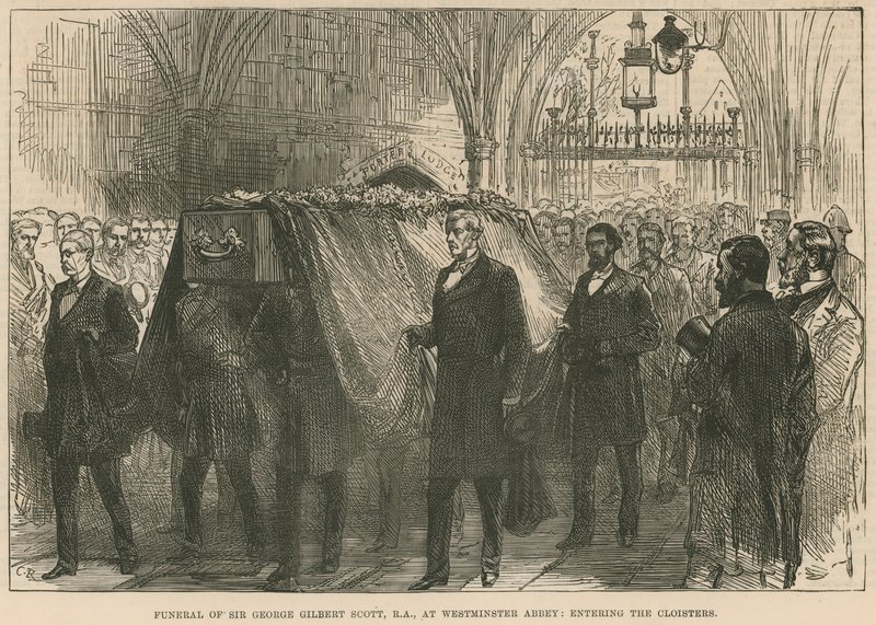 Funerale del defunto Sir George Gilbert Scott, RA, all