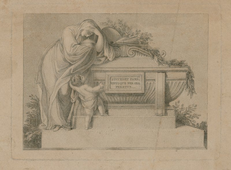 Biglietto funebre per Sir Joshua Reynolds, 3 marzo 1792 da English School