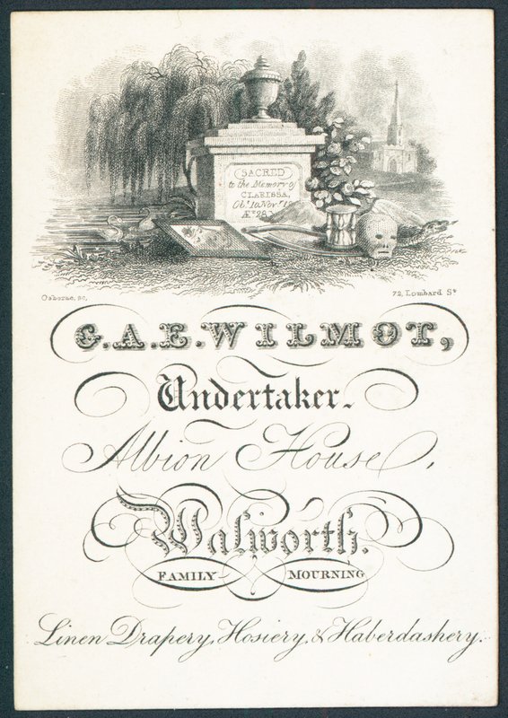 G A E Wilmot, impresario di pompe funebri da English School