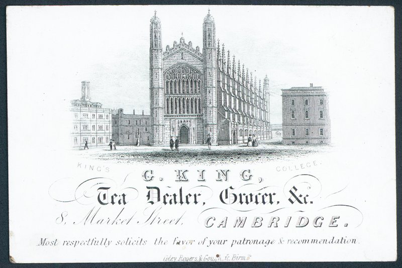 G King, commerciante di tè, droghiere ecc. da English School