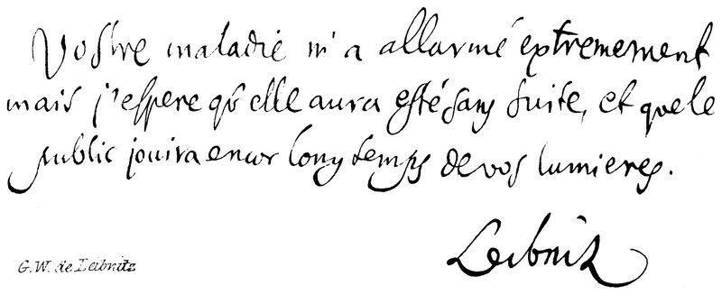 G W de Leibnitz da English School