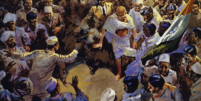 Gandhi fu assassinato nel 1948 da un fanatico indù da English School