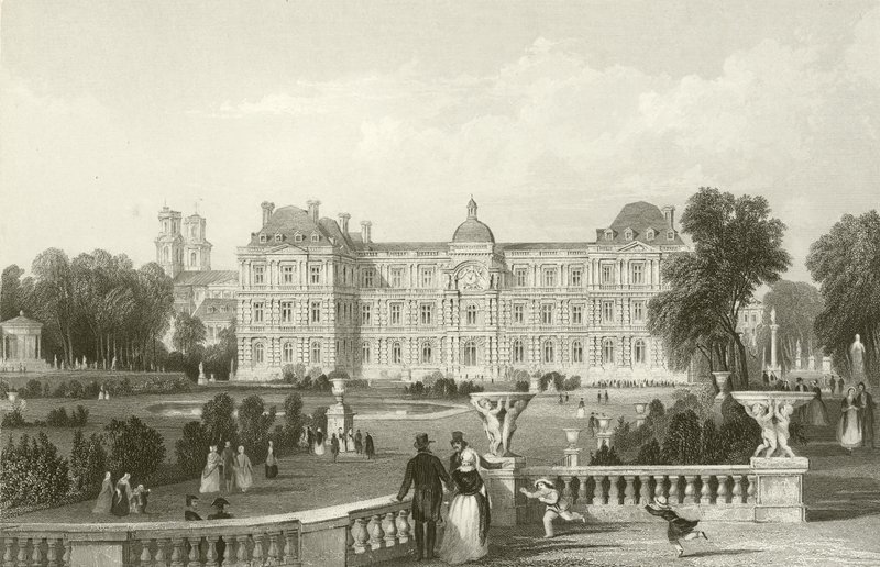 Giardino - Fronte del Lussemburgo - Parigi da English School
