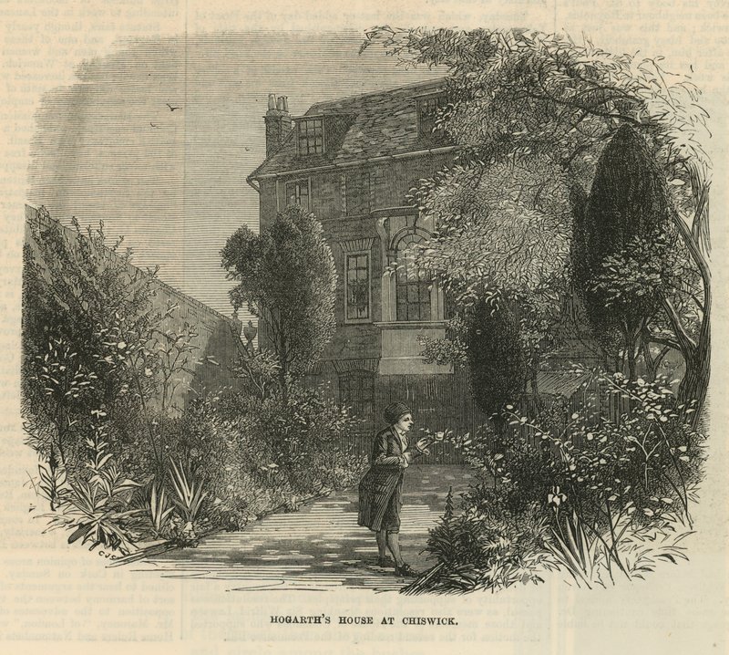 Giardino della casa di William Hogarth da English School