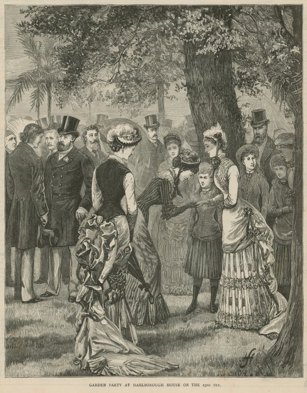 Festa in giardino a Marlborough House il 23 luglio 1883 da English School