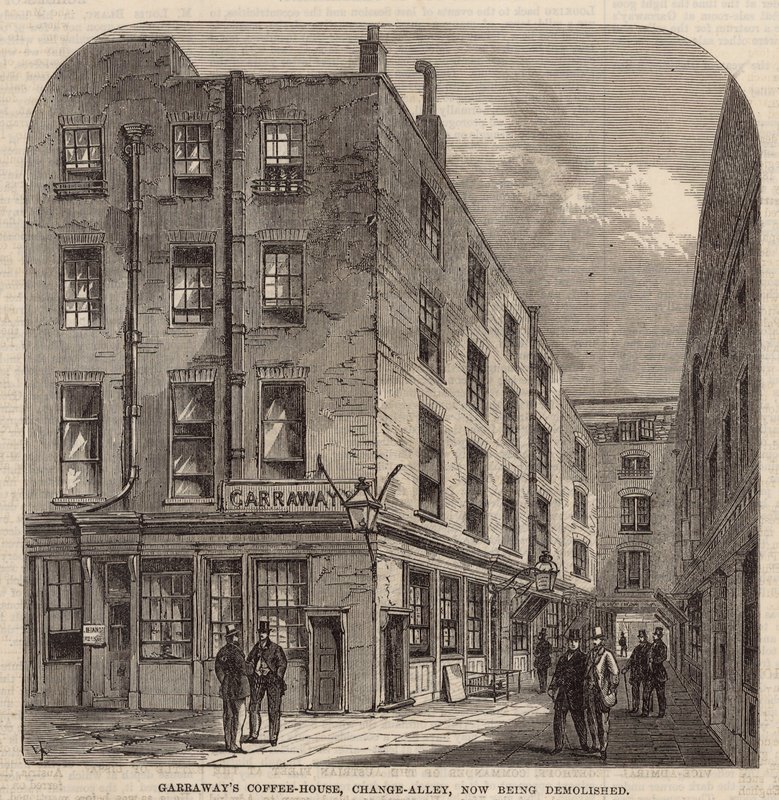 Garraways Coffee House, Change Alley da English School