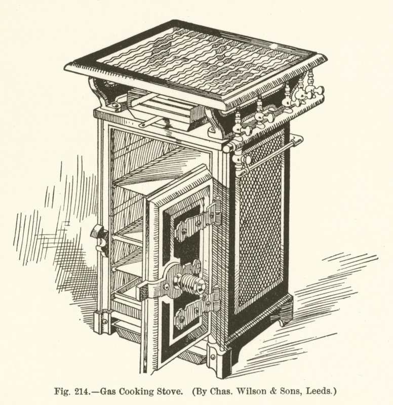 Fornello a gas, di Charles Wilson and Sons, Leeds da English School