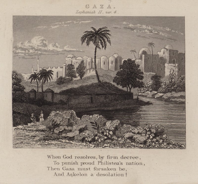 Gaza, Sofonia II, versetto 4 da English School