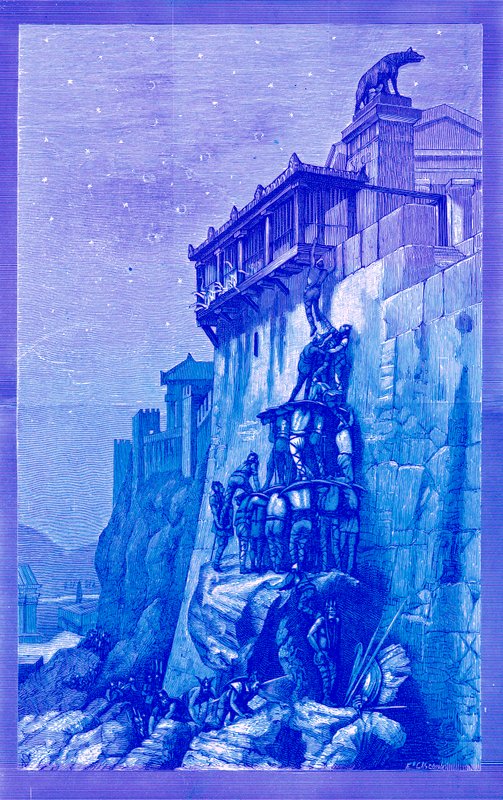 Oche del Campidoglio, illustrazione da History of Rome di Victor Duruy, pubblicato nel 1884 da English School
