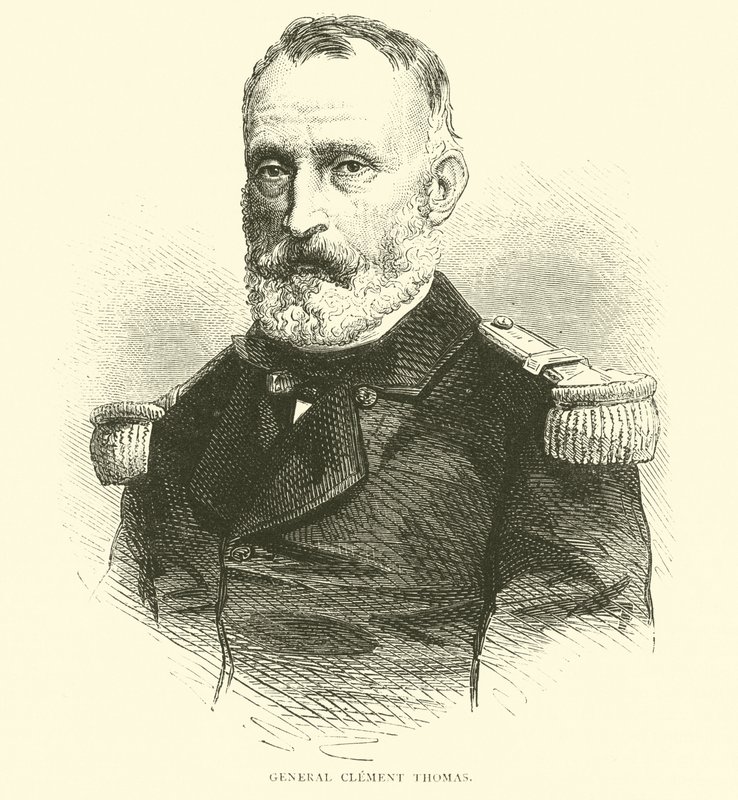 Generale Clement Thomas, marzo 1871 da English School