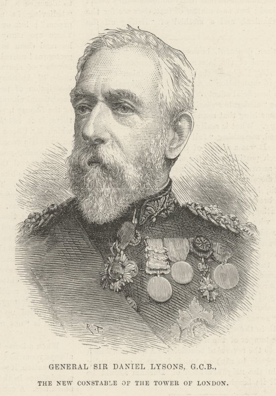 Generale Sir Daniel Lysons, GCB, il Nuovo Conestabile della Torre di Londra da English School