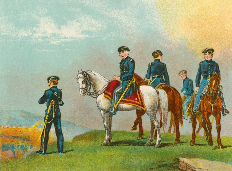 Il generale Taylor alla battaglia di Monterrey da English School