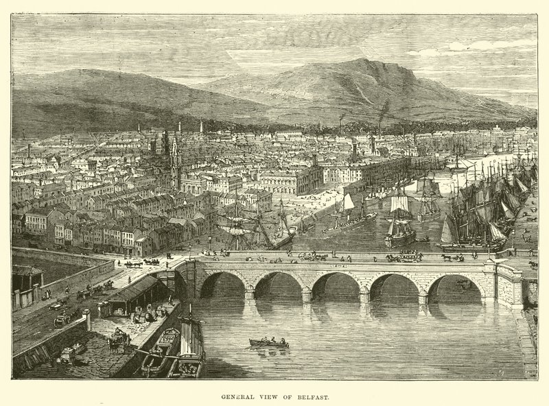 Veduta generale di Belfast da English School