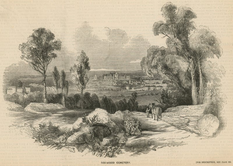 Veduta generale del Cimitero di Norwood da English School
