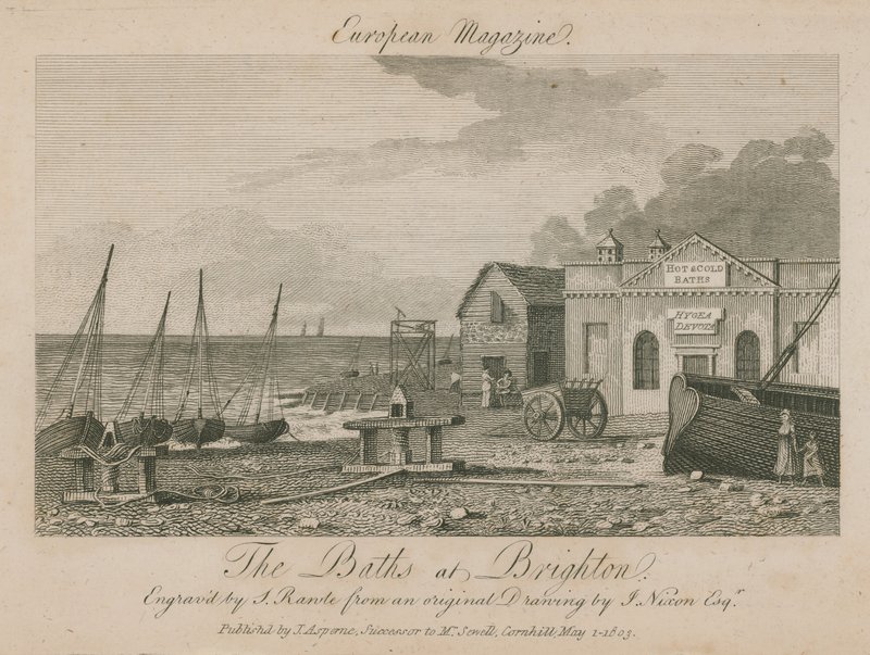 Vista generale dei Bagni a Brighton da English School