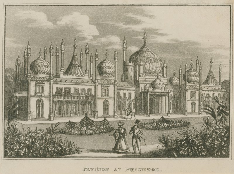 Vista generale del Royal Pavilion a Brighton da English School