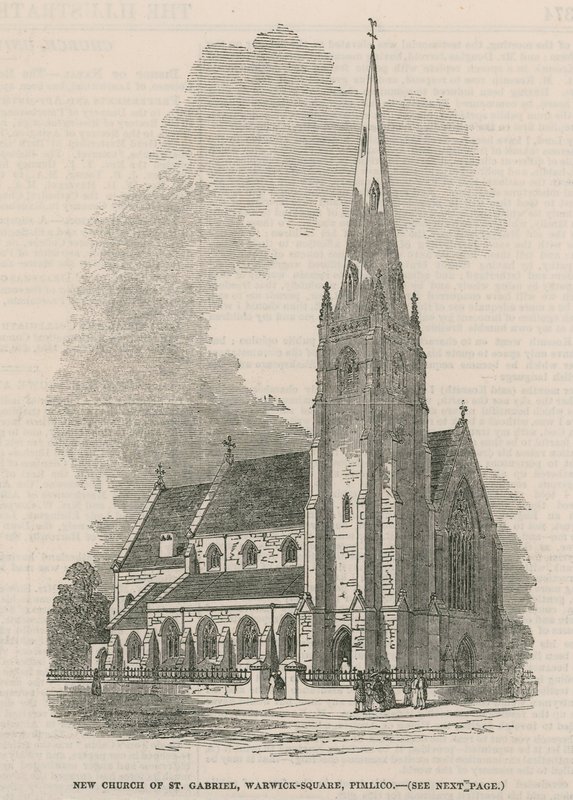 Vista generale della nuova Chiesa di San Gabriele da English School