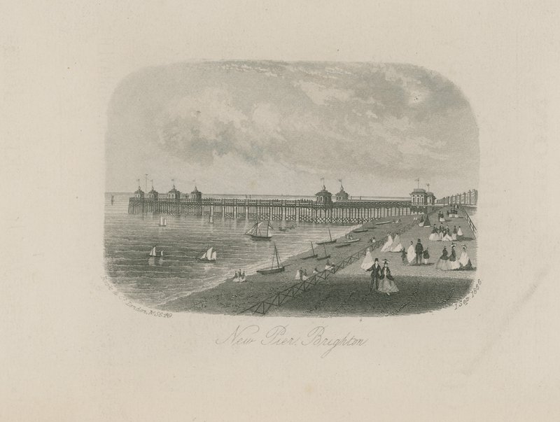 Veduta generale del nuovo molo di Brighton da English School
