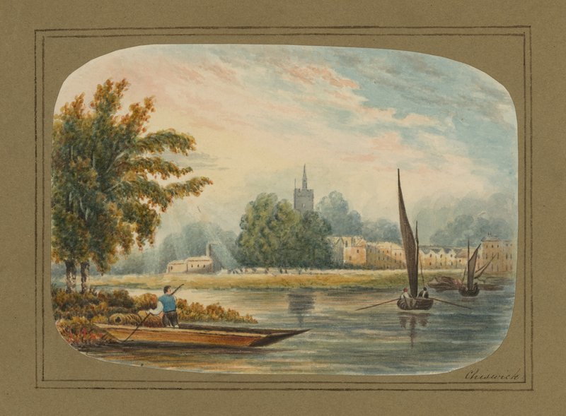 Vista generale sul Tamigi a Chiswick da English School