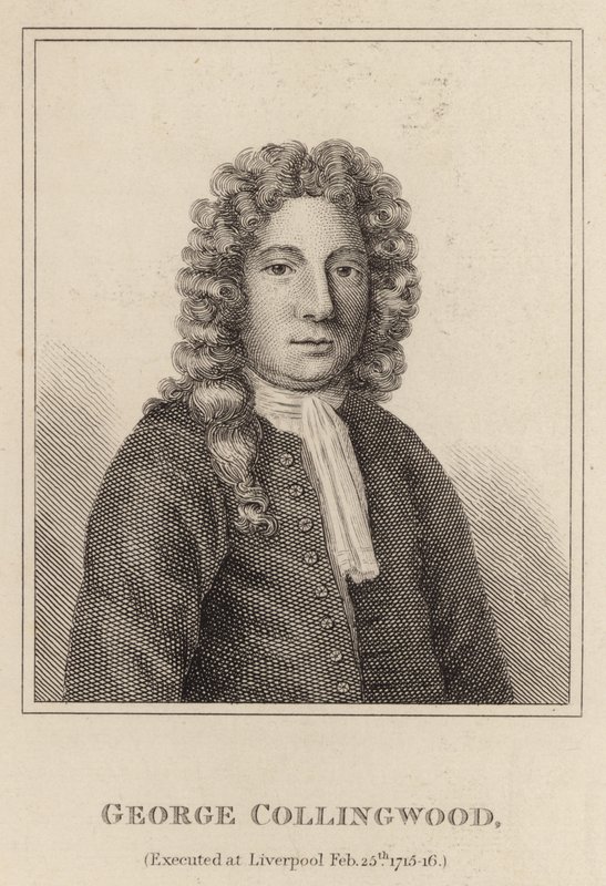 George Collingwood, giustiziato a Liverpool il 25 febbraio 1715-16 da English School