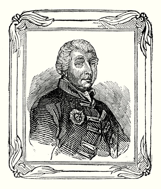 Giorgio III, nipote di Giorgio II, nato nel 1738; incoronato nel 1760; e morto nel 1820 (incisione) da English School
